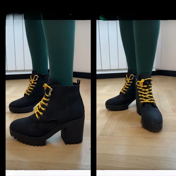 SEVEN7 Flat iron Lug Sole Boots‎ - Picture 3 of 10